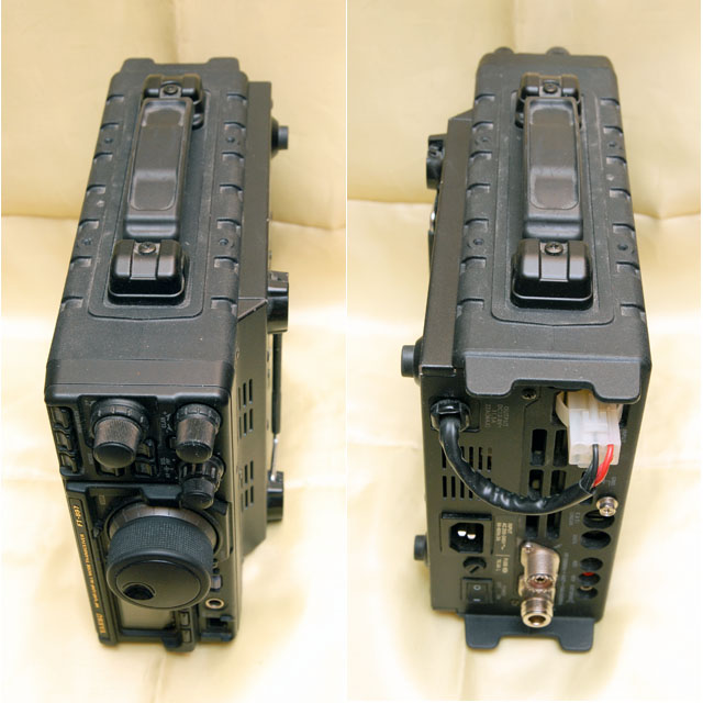 Вид радиостанции Yaesu FT-897D с установленным блоком питания FP-30C, габариты станции увеличились незначительно.
